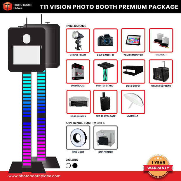 T11 Vision Photo Booth Business Premium Package (DS40 Printer)