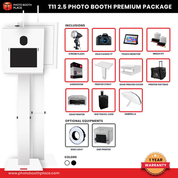 T11 2.5 Photo Booth Business Premium Package (DS40 Printer)