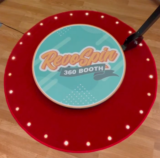 47” Round Red Led Carpet - photo booth for sale photo booths for sale buy a photo booth photobooth photo booth accessories