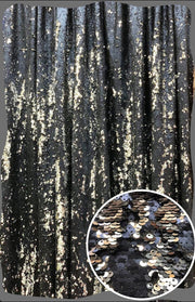 Black and Silver Sequin Wedding, Birthday and Corporate Event Backdrop